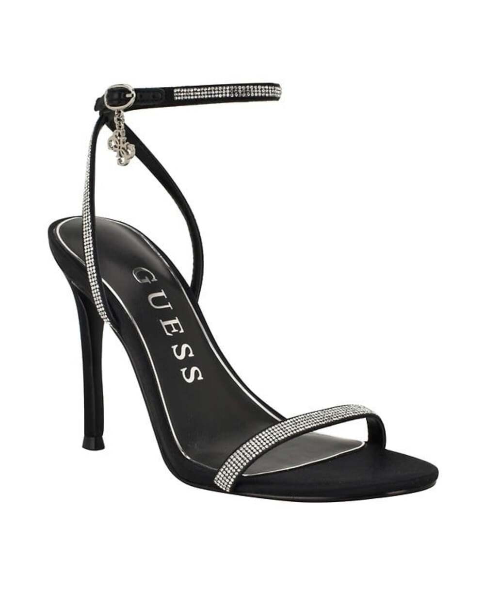 GUESS Women's Charmer Embellished Stiletto Dress Heels Black Size 9M